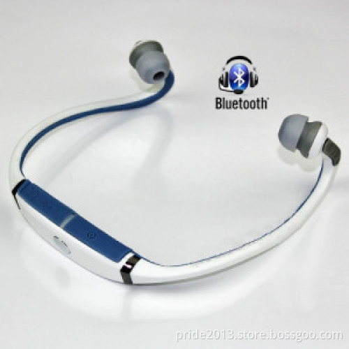 Sports Wireless High-Definition Bluetooth Headphones Headset for iPhone4 White
